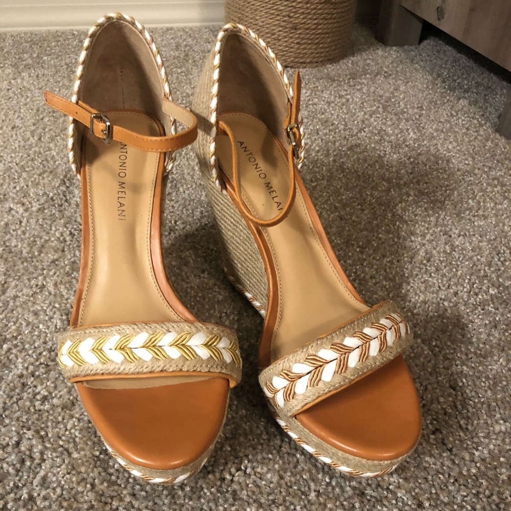 NEW Antonio Melani Twine Wedges - Picture 2 of 5